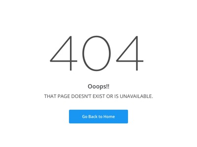 简单404页面设计模板