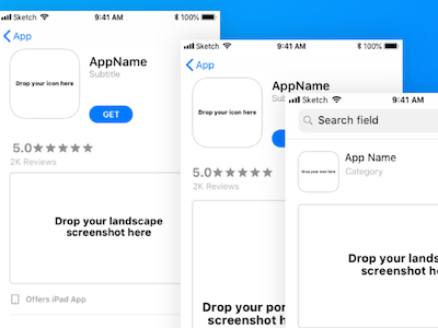 App Store应用商店预览模板