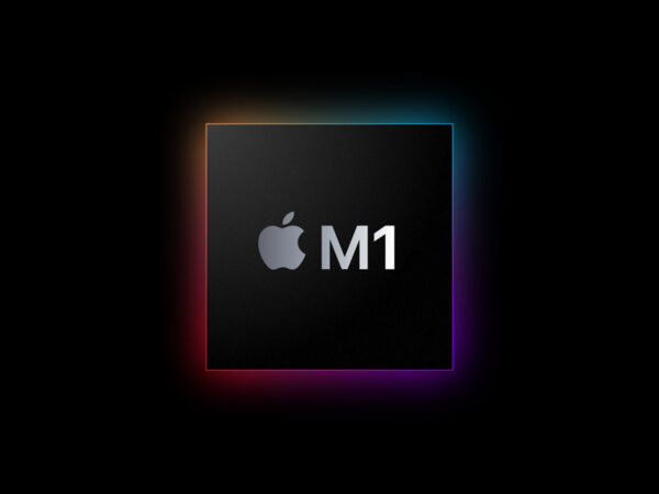 苹果M1芯片Logo插画