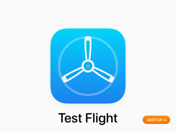 苹果Test Flight应用程序图标（iOS 13）