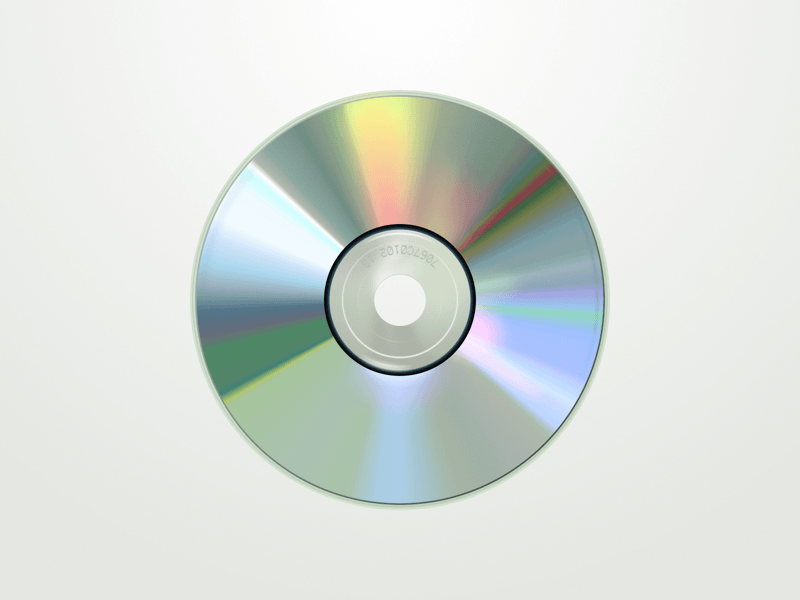 逼真的CD光盘插画插图