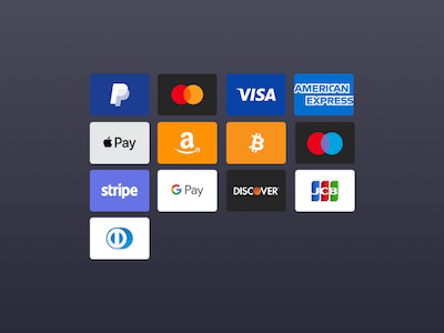 支付和信用卡图标