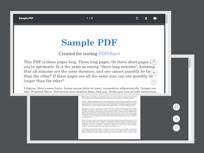 网页PDF预览设计模板