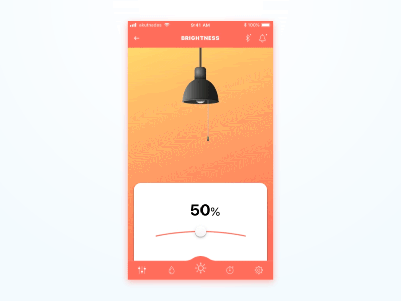 智能灯App应用程序概念设计插图