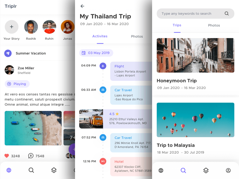 旅游App应用程序概念设计插图